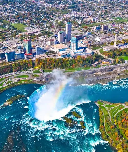 περιήγηση με ελικόπτερο στους καταρράκτες του Νιαγάρα ()